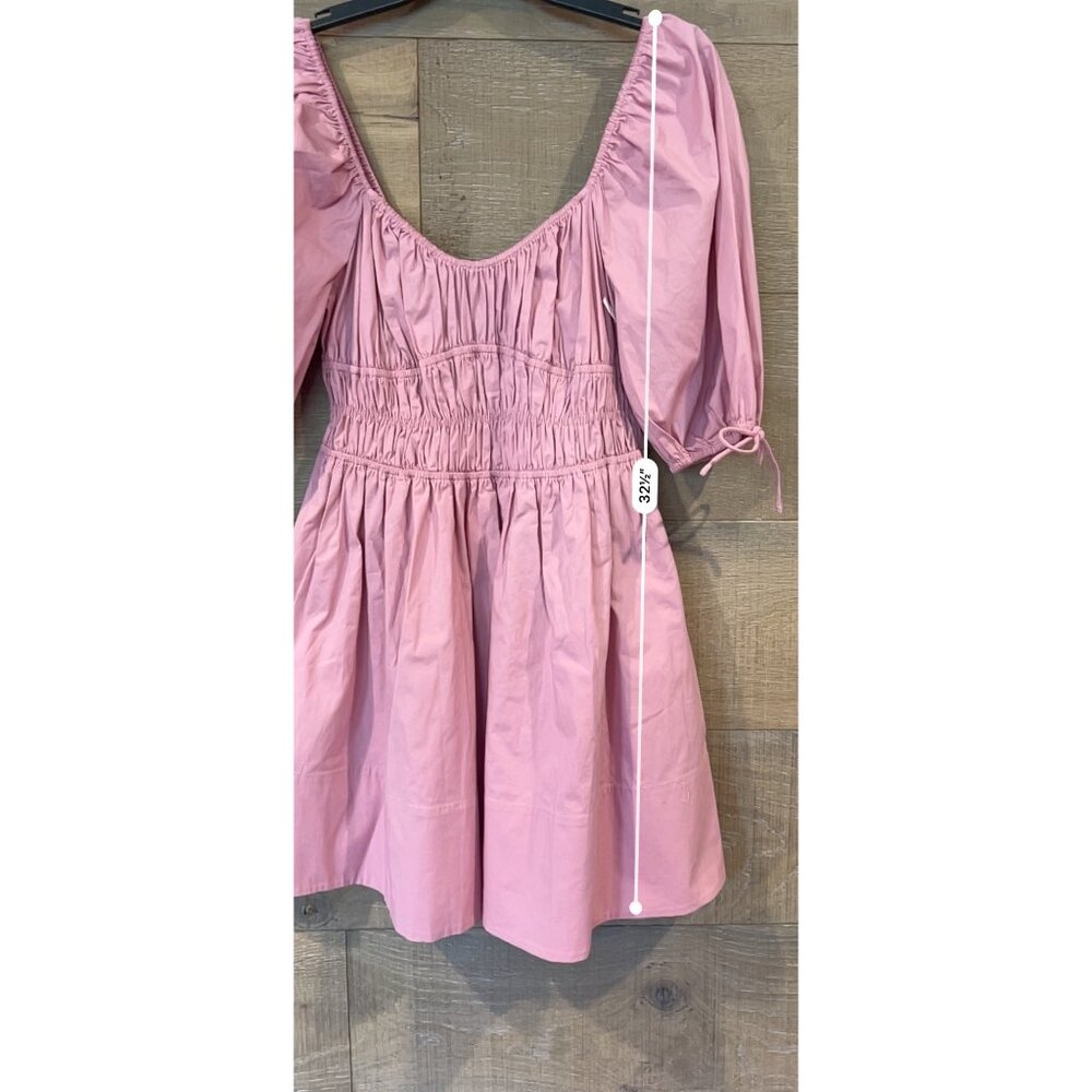 NWOT STAUD Faye Puff Sleeve Mini Dress SIZE M - Picture 7 of 10